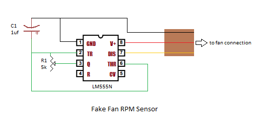 Schematic Diagram of Fake Fan RPM Sensor fake_fan_diagram